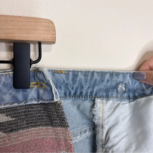 Miss Sparkling Boutique Denim Mini Wrap Skirt - Picture 5 of 11